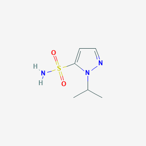 molecular formula C6H11N3O2S B13242935 1-(Propan-2-yl)-1H-pyrazole-5-sulfonamide 