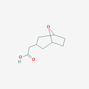molecular formula C9H14O3 B1324296 2-(8-Oxabicyclo[3.2.1]octan-3-yl)acetic acid CAS No. 1098432-95-1