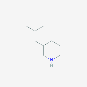 molecular formula C9H19N B1324299 3-Isobutylpiperidine CAS No. 956429-47-3