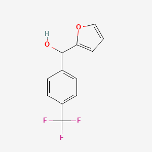 molecular formula C12H9F3O2 B13243067 (Furan-2-yl)[4-(trifluoromethyl)phenyl]methanol CAS No. 1245321-32-7