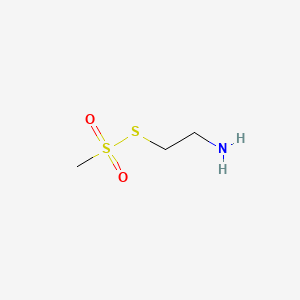 molecular formula C3H9NO2S2 B13243068 2-Methylsulfonylsulfanylethanamine CAS No. 190852-41-6