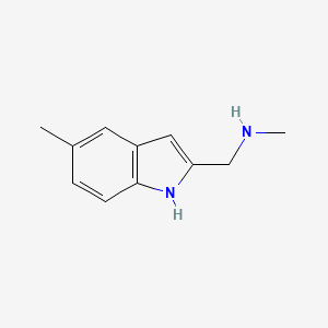 N-Methyl-1-(5-methyl-1H-indol-2-YL)-methanamine