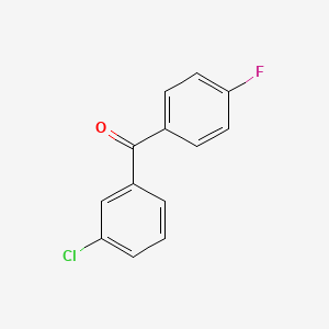 molecular formula C13H8ClFO B1324321 3-氯-4'-氟苯甲酮 CAS No. 2192-35-0