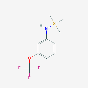 molecular formula C10H14F3NOSi B1324324 1,1,1-Trimethyl-N-(3-(trifluoromethoxy)phenyl)silanamine CAS No. 561304-47-0