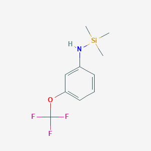 molecular formula C10H14F3NOSi B1324324 3-Trifluoromethoxy-N-(trimethylsiliyl)aniline CAS No. 561304-47-0