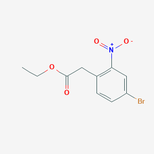 molecular formula C10H10BrNO4 B1324325 Ethyl 2-(4-bromo-2-nitrophenyl)acetate CAS No. 199328-35-3