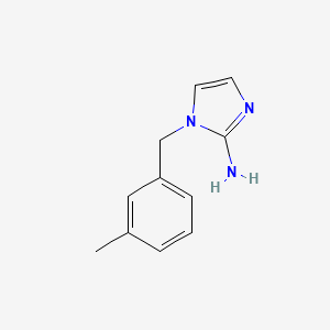 molecular formula C11H13N3 B13243264 1-[(3-Methylphenyl)methyl]-1H-imidazol-2-amine 
