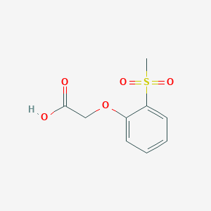 molecular formula C9H10O5S B1324334 2-[2-(Methylsulfonyl)phenoxy]acetic acid CAS No. 1017782-54-5