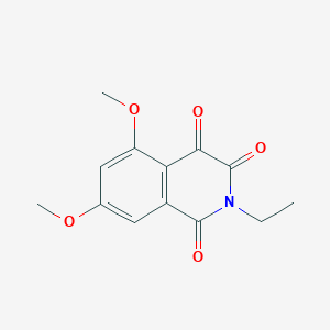 molecular formula C13H13NO5 B1324335 2-Ethyl-5,7-dimethoxyisoquinoline-1,3,4(2H)-trione CAS No. 161426-82-0