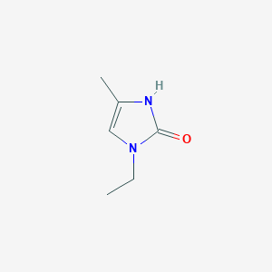 molecular formula C6H10N2O B13243380 1-ethyl-4-methyl-2,3-dihydro-1H-imidazol-2-one 
