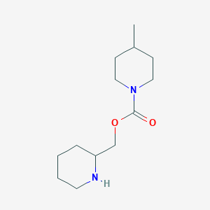 molecular formula C13H24N2O2 B13243455 Piperidin-2-ylmethyl 4-methylpiperidine-1-carboxylate 