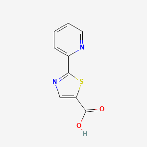 molecular formula C9H6N2O2S B1324346 2-(Pyridin-2-yl)-1,3-thiazole-5-carboxylic acid CAS No. 886370-83-8