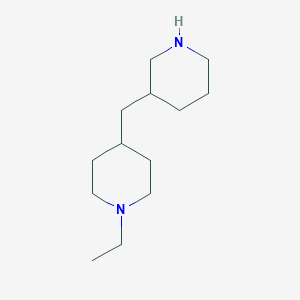 molecular formula C13H26N2 B13243488 1-Ethyl-4-[(piperidin-3-yl)methyl]piperidine 