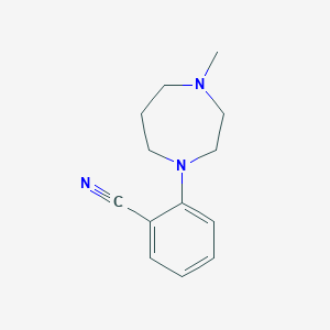molecular formula C13H17N3 B1324354 2-(4-Methyl-1,4-diazepan-1-yl)benzonitrile CAS No. 204078-93-3