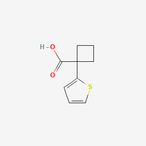 molecular formula C9H10O2S B1324359 1-噻吩-2-基环丁烷甲酸 CAS No. 202737-33-5