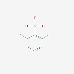 molecular formula C7H6F2O2S B13243612 2-Fluoro-6-methylbenzene-1-sulfonyl fluoride 