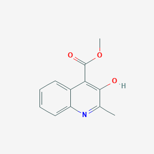 molecular formula C12H11NO3 B1324364 Methyl 3-Hydroxy-2-methylquinoline-4-carboxylate CAS No. 104179-54-6