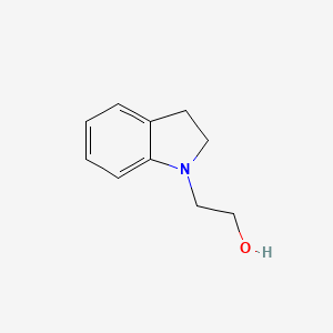 molecular formula C10H13NO B1324366 1H-Indole-1-ethanol, 2,3-dihydro- CAS No. 90874-78-5