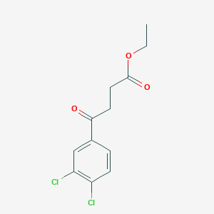 molecular formula C12H12Cl2O3 B1324379 4-(3,4-二氯苯基)-4-氧代丁酸乙酯 CAS No. 75381-58-7