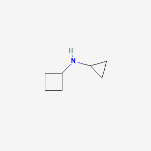 B1324383 N-cyclopropylcyclobutanamine CAS No. 823-13-2