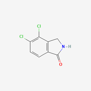 molecular formula C8H5Cl2NO B1324387 4,5-二氯异吲哚啉-1-酮 CAS No. 75570-99-9