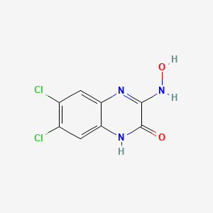 molecular formula C8H5Cl2N3O2 B1324393 6,7-Dichloro-3-(hydroxyimino)-1,4-dihydroquinoxalin-2-one CAS No. 177944-61-5