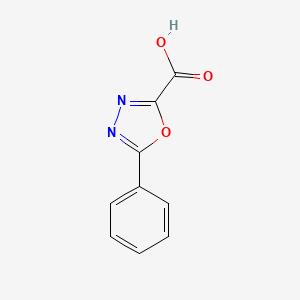 molecular formula C9H6N2O3 B1324396 5-Phenyl-1,3,4-oxadiazole-2-carboxylic acid CAS No. 99066-76-9