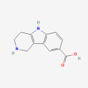 molecular formula C12H12N2O2 B1324411 1H,2H,3H,4H,5H-Pyrido[4,3-b]indole-8-carboxylic acid 