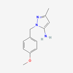 molecular formula C12H15N3O B1324412 1-(4-methoxybenzyl)-3-methyl-1H-pyrazol-5-amine CAS No. 949556-61-0