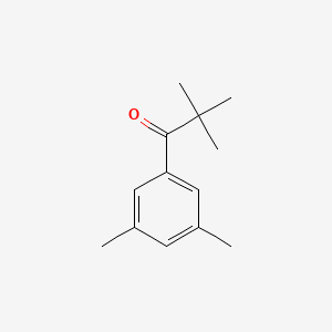 molecular formula C13H18O B1324416 2,2,3',5'-Tetramethylpropiophenone CAS No. 898766-24-0