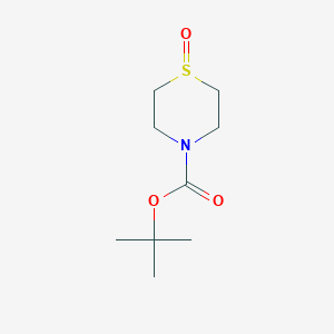 molecular formula C9H17NO3S B1324426 Tert-butyl thiomorpholine-4-carboxylate 1-oxide CAS No. 278788-74-2