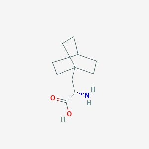 molecular formula C11H19NO2 B13244386 (2S)-2-Amino-3-{bicyclo[2.2.2]octan-1-yl}propanoic acid 