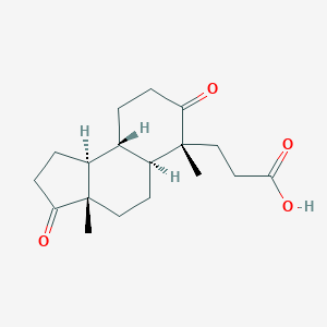 molecular formula C18H26O4 B132444 4-Nor-3,5-seco-5,17-dioxoandrostan-3-oic Acid CAS No. 6857-88-1