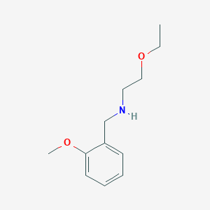 molecular formula C12H19NO2 B13244435 (2-Ethoxyethyl)[(2-methoxyphenyl)methyl]amine 