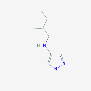 molecular formula C9H17N3 B13244452 1-methyl-N-(2-methylbutyl)-1H-pyrazol-4-amine 