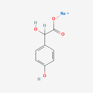 molecular formula C8H7NaO4 B1324446 Sodium 2-hydroxy-2-(4-hydroxyphenyl)acetate CAS No. 69322-01-6