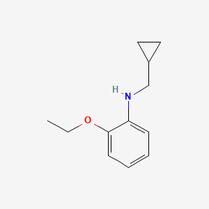 molecular formula C12H17NO B13244478 N-(cyclopropylmethyl)-2-ethoxyaniline 
