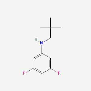 molecular formula C11H15F2N B13244502 N-(2,2-dimethylpropyl)-3,5-difluoroaniline 