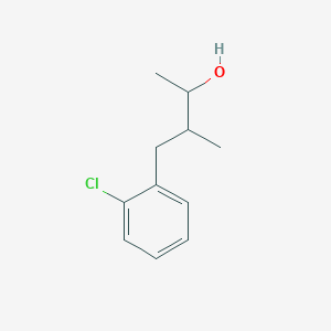 molecular formula C11H15ClO B13244524 4-(2-Chlorophenyl)-3-methylbutan-2-ol 