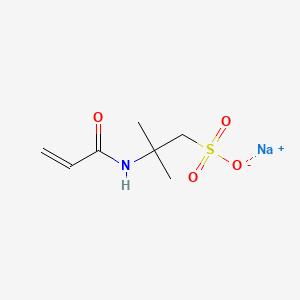 molecular formula C7H12NNaO4S B1324453 1-Propanesulfonic acid, 2-methyl-2-[(1-oxo-2-propenyl)amino]-, monosodium salt CAS No. 5165-97-9