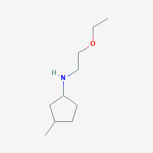 molecular formula C10H21NO B13244600 N-(2-ethoxyethyl)-3-methylcyclopentan-1-amine 