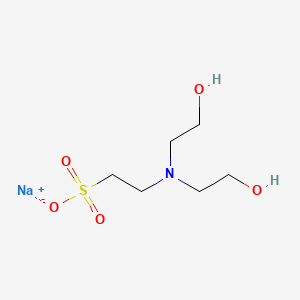 molecular formula C6H14NNaO5S B1324464 Sodium 2-(bis(2-hydroxyethyl)amino)ethanesulfonate CAS No. 66992-27-6