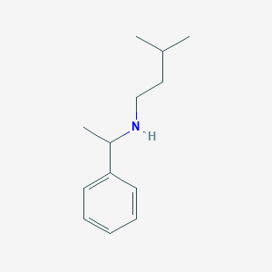 molecular formula C13H21N B13244640 (3-Methylbutyl)(1-phenylethyl)amine 