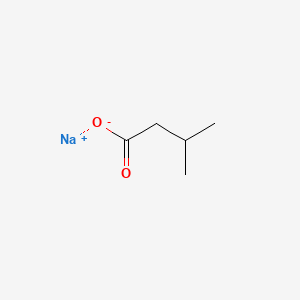 molecular formula C5H10NaO2 B1324468 Sodium isovalerate CAS No. 539-66-2