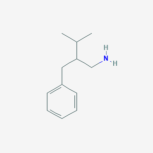 molecular formula C12H19N B13244683 [2-(Aminomethyl)-3-methylbutyl]benzene 