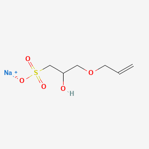 molecular formula C6H12NaO5S B1324482 Sodium 3-(allyloxy)-2-hydroxypropanesulphonate CAS No. 52556-42-0