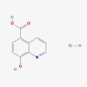 molecular formula C10H8BrNO3 B13244837 8-Hydroxyquinoline-5-carboxylic acid hydrobromide 
