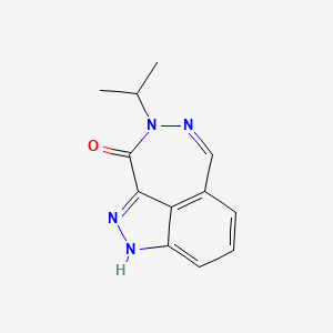 molecular formula C12H12N4O B13244856 11-(Propan-2-yl)-2,3,10,11-tetraazatricyclo[6.4.1.0,4,13]trideca-1,4(13),5,7,9-pentaen-12-one 
