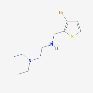 molecular formula C11H19BrN2S B13244899 [(3-Bromothiophen-2-yl)methyl][2-(diethylamino)ethyl]amine 