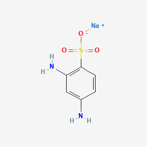 molecular formula C6H8N2NaO3S B1324490 Sodium 2,4-diaminobenzenesulfonate CAS No. 3177-22-8